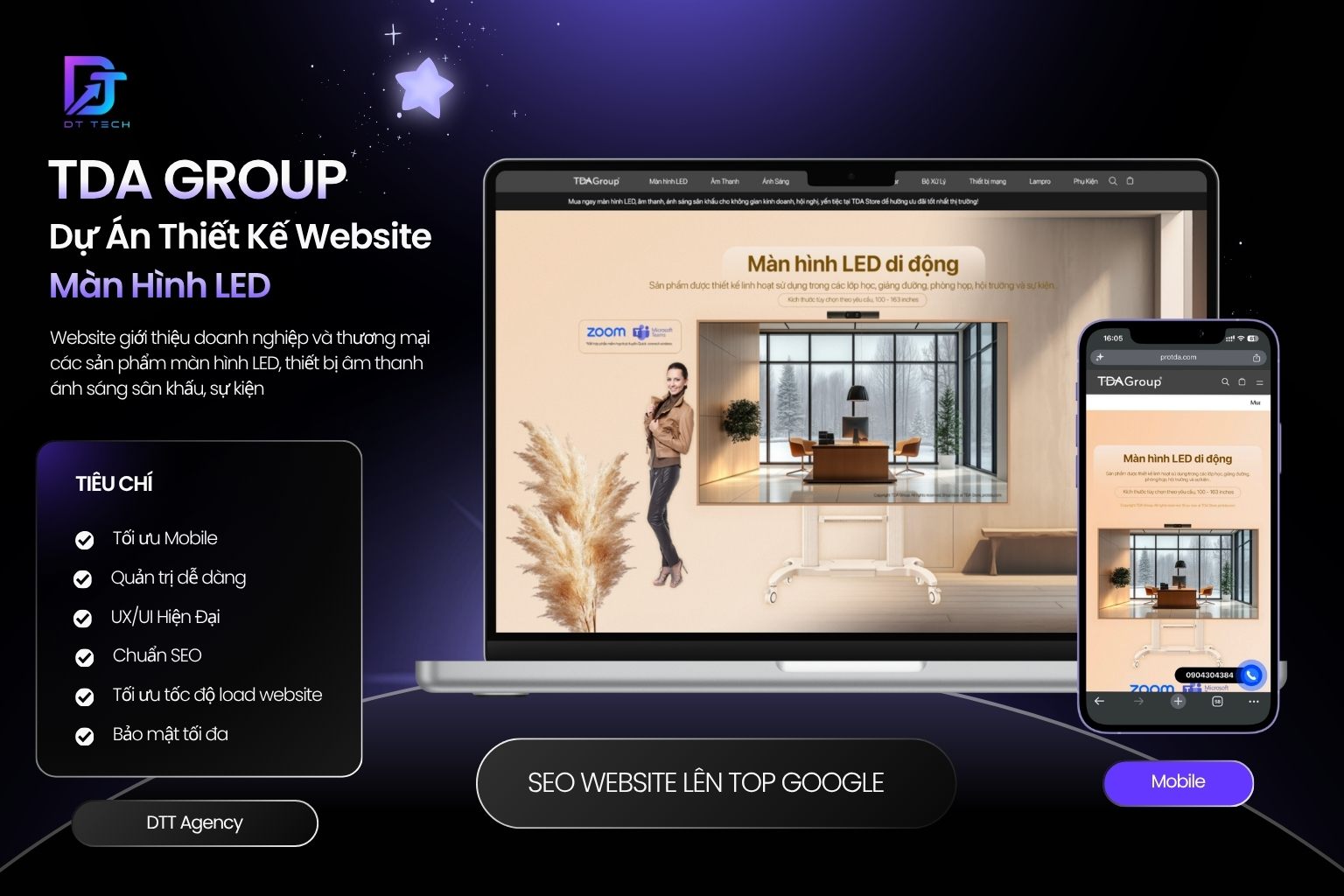 Thiết kế website TDA Group
