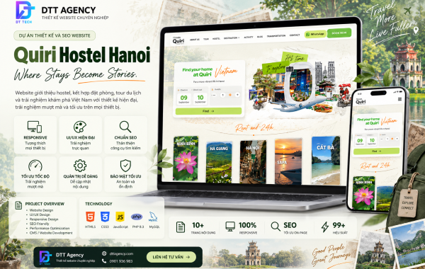 Thiết Kế Website Quiri Hostel