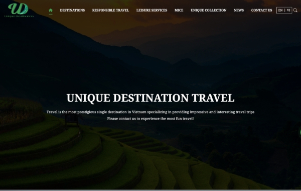 Website Unique Destination Travel